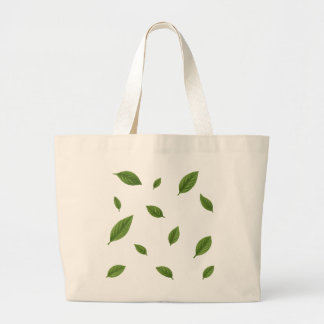 Sac fourre-tout réutilisable avec motif feuille ve