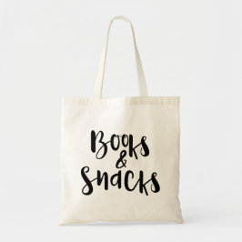 sac fourre-tout réutilisable "Books & Snacks"