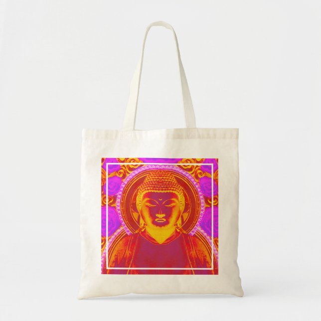 Sac fourre-tout réutilisable de bouddha mystique (Devant)