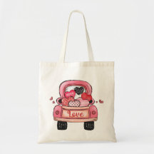 Sac fourre-tout romantique de la Saint-Valentin -
