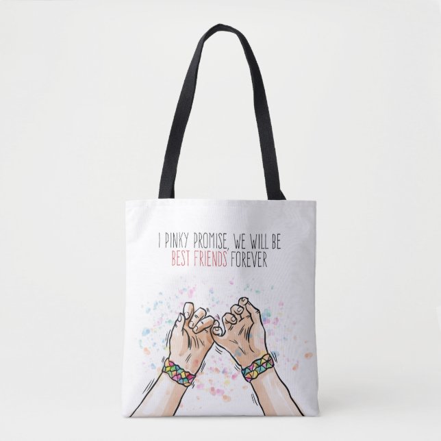 Sac fourre-tout rosâtre à promesse de meilleurs (Devant)