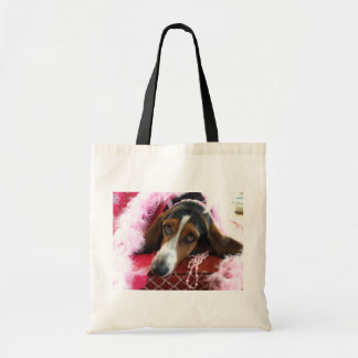 Sac fourre-tout rose à chien de diva