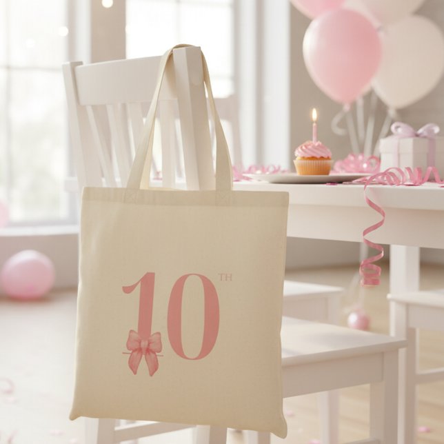 Sac fourre-tout rose à nœud pour fille de 10 ans (Créateur téléchargé)