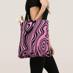 Sac fourre-tout rose avec Motif Waves - Choisir la