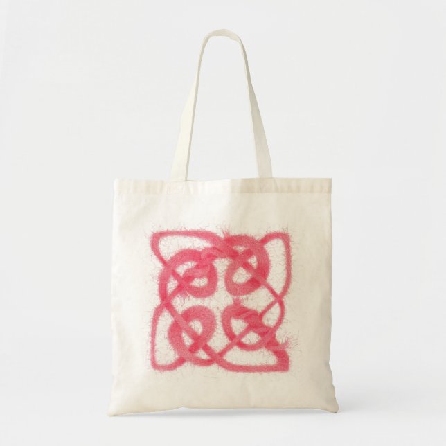 Sac fourre-tout rose CELTIC KNOT (Devant)
