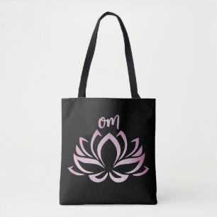 Sac fourre-tout rose Lotus Om