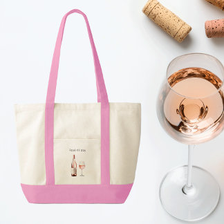 Sac fourre-tout Rosé Lover avec citation amusante
