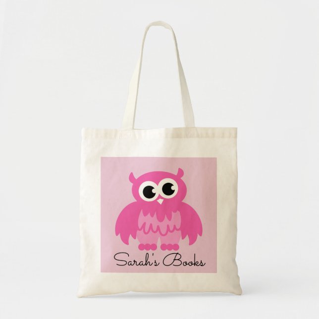 Sac fourre-tout rose mignon à livre de (Devant)