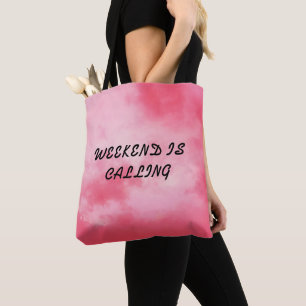 sac fourre-tout rose\sac fourre-tout avec texte\tb