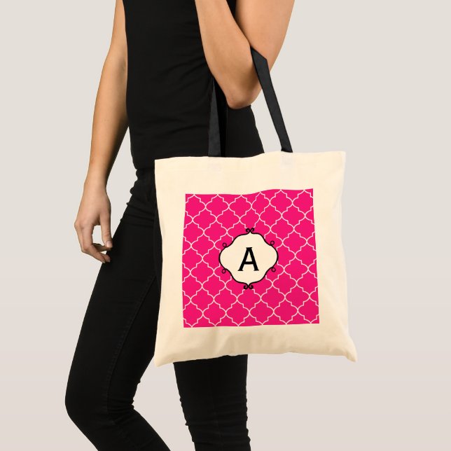 Sac fourre-tout rose vif Monogramme (Devant (produit))