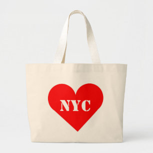Sac fourre-tout rouge à éléphant du coeur NYC