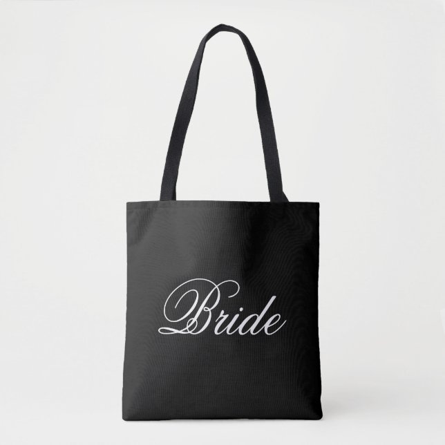 Sac fourre-tout - sac double face de jeune mariée (Devant)