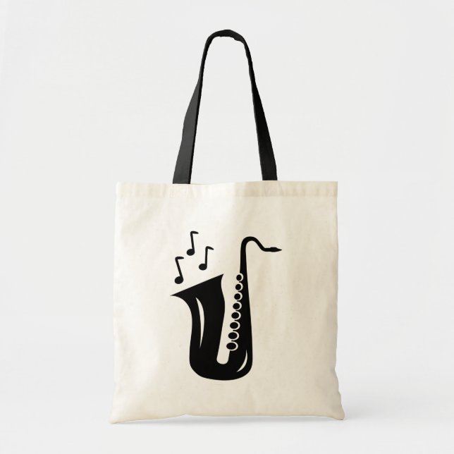 Sac fourre-tout saxophone personnalisé pour enseig (Devant)