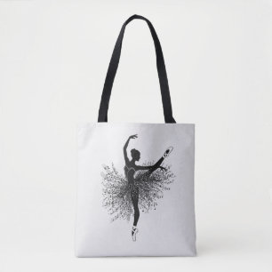 Sac fourre-tout silhouette de ballerine   Cadeau d