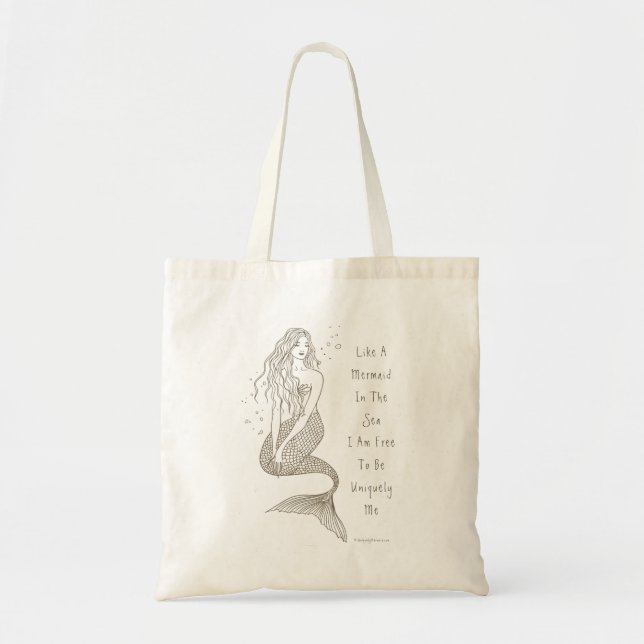 Sac fourre-tout Sirène Avec Rhyme Unique (Devant)