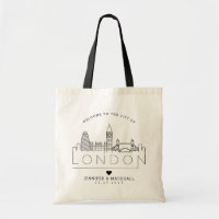 Sac fourre-tout Skyline Stylisé Mariage de Londres