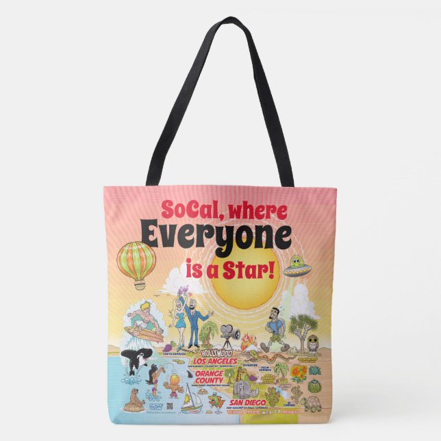 Sac fourre-tout SoCal personnalisé (Devant)