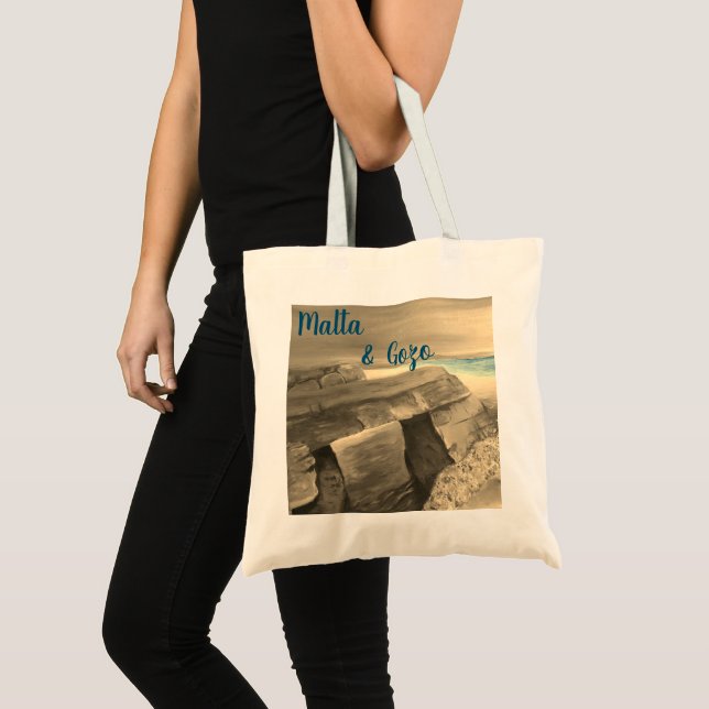 Sac fourre-tout souvenir de Malte et Gozo (Devant (produit))