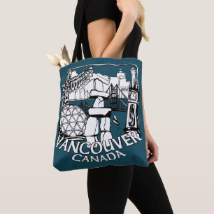 Sac fourre-tout Souvenir de Vancouver Sacs d'art e