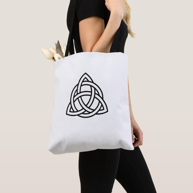 Sac fourre-tout Symbole triquetra de noeud de trin (De près)
