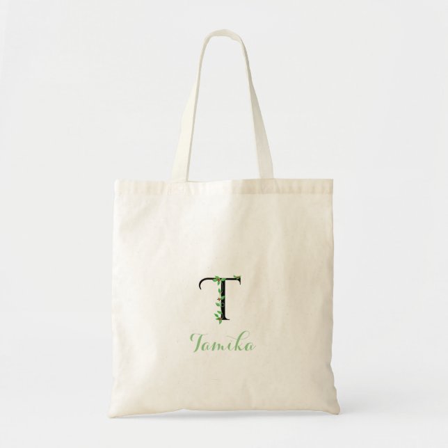 Sac fourre-tout T monogramme à motif de lierre (Devant)