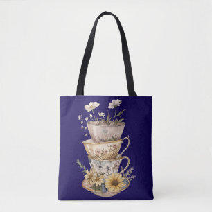 Sac fourre-tout Tasse à thé et marguerites fantais