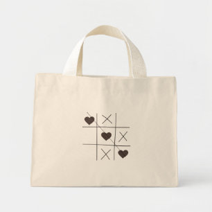 Sac fourre-tout Tic-Tac-Toe Love Hearts – Ligne mi