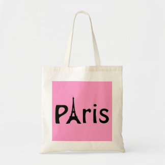 Sac fourre-tout Tour Eiffel Paris rose, France