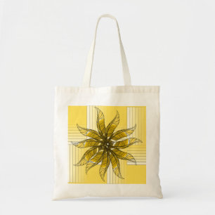 Sac fourre-tout - Tourniquet à plumes en jaune