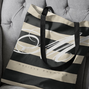 Sac fourre-tout tout-en-un avec de grandes rayures