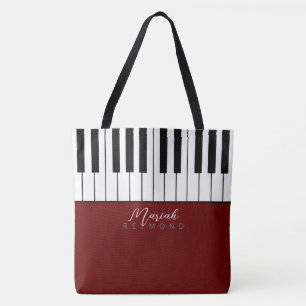 Sac fourre-tout tout-en-un Piano moderne avec nom