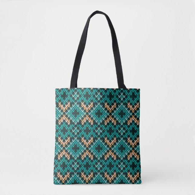 Sac fourre-tout tout imprimé, taille moyenne! (Devant)
