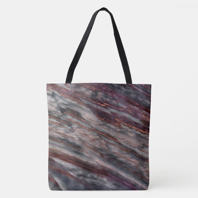 Sac fourre-tout tout-sur-impression Motif en pierr (Devant)
