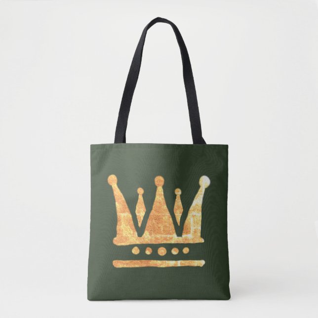 Sac fourre-tout tout-sur-impression sur couronne d (Devant)
