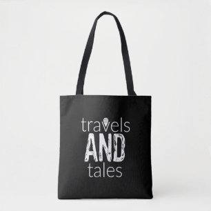 Sac fourre-tout Travels and Tales (logo blanc)