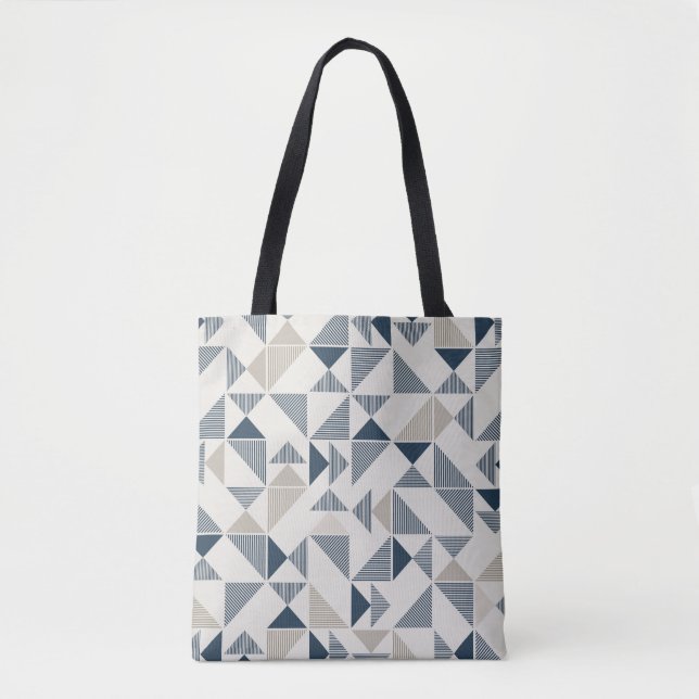 sac fourre-tout triangles moderne (Devant)