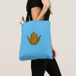 Sac fourre-tout Tulipe Tangerine - Élégance floral