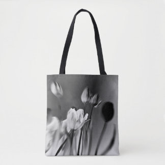 Sac fourre-tout Tulipes Noir et Blanc