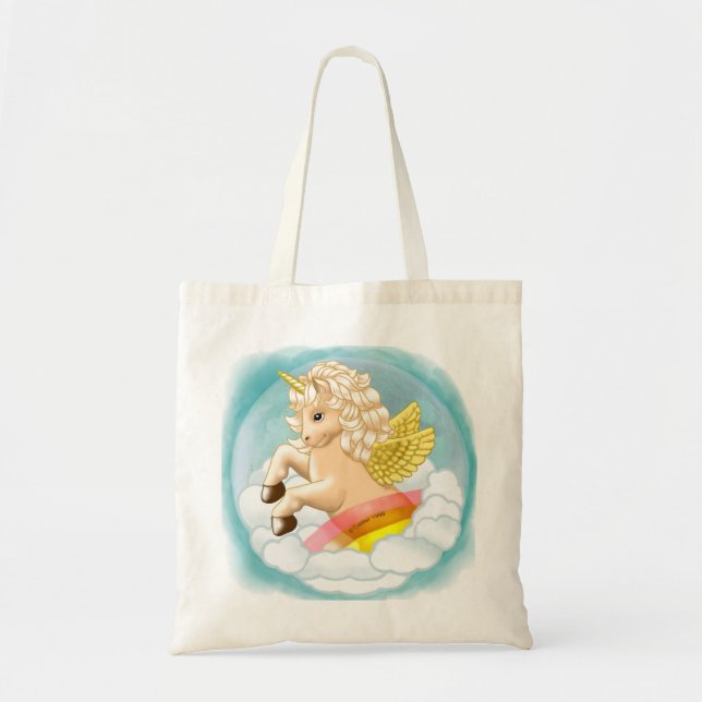 Sac fourre-tout Unicorn Arc-en-ciel bébé (Devant)