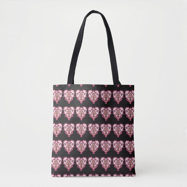 Sac fourre-tout unique à coeur, cartable, sac (Devant)