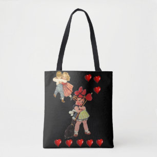 Sac fourre-tout valentines jour amour coeur