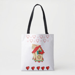 Sac fourre-tout valentines jour amour coeur