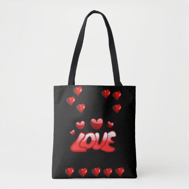 Sac fourre-tout valentines jour amour coeur (Devant)
