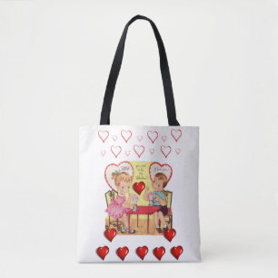 Sac fourre-tout valentines jour amour coeur