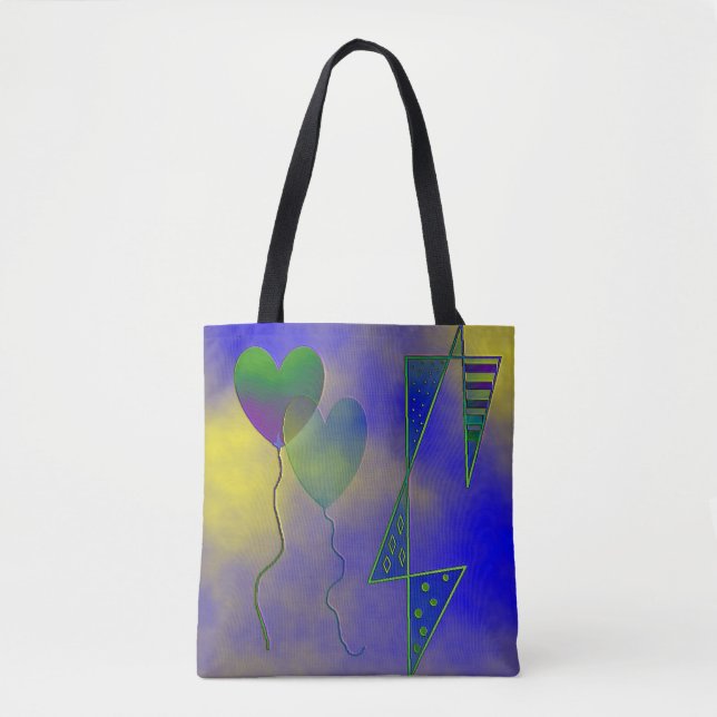 sac fourre-tout "Vers la Lune avec amour" (Devant)