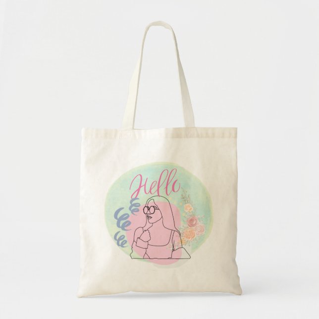 Sac fourre-tout Vibes - Bonjour ! (Devant)