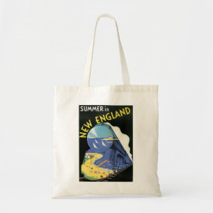 Sac fourre-tout vintage à annonce de voyage de la