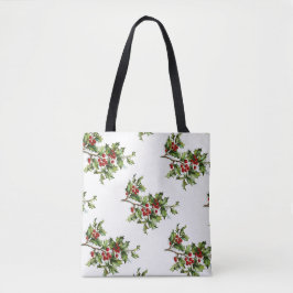 Sac fourre-tout vintage à impression de houx tout