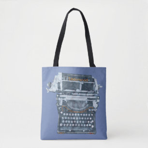Sac fourre-tout vintage à machine à écrire