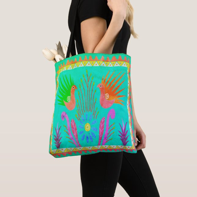 Sac fourre-tout Vintage Baja Birds (De près)
